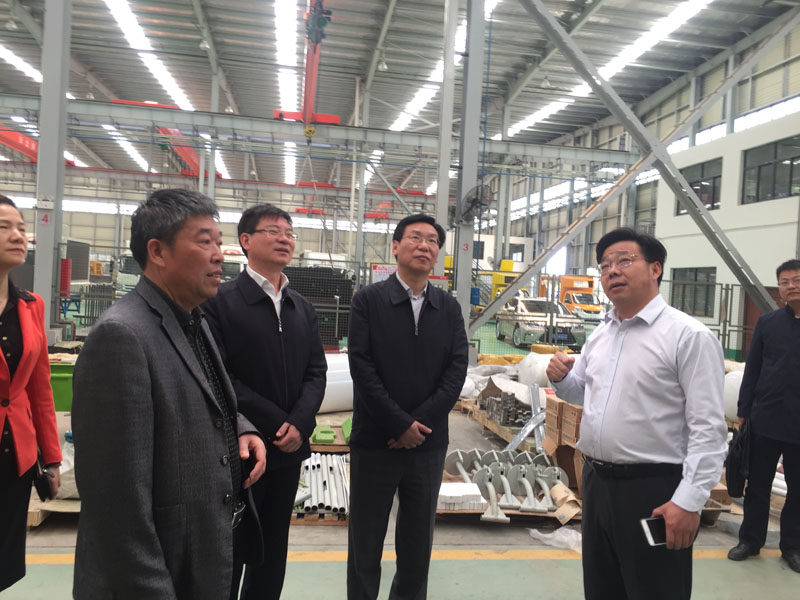 黃陂區(qū)曾區(qū)長(zhǎng)率隊(duì)視察程力重工股份有限公司